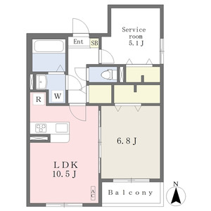 ラウレア元塩町の間取り図