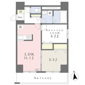 MISTRAL北条口IIの間取り図