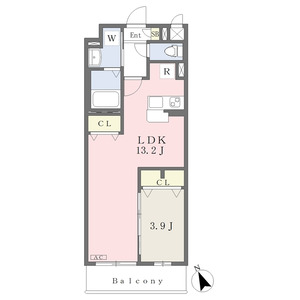 continent花影IIの間取り図