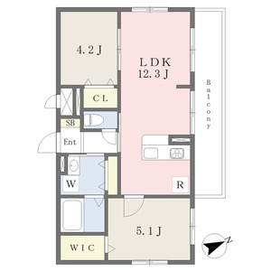 amuse恵美酒の間取り図