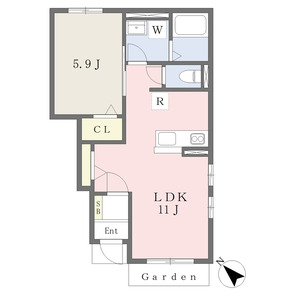 パストルB棟の間取り図