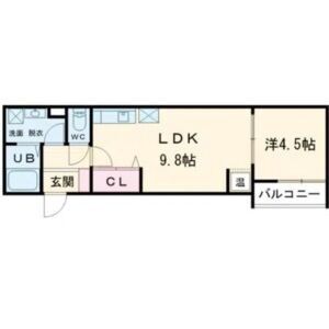 アート小若江の間取り図
