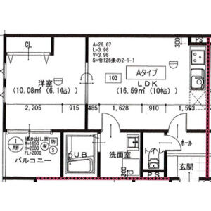 アート枚方宮之阪の間取り図