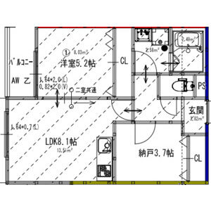 アート瑞光駅前の間取り図