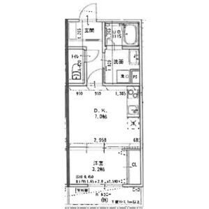 Sパレスの間取り図