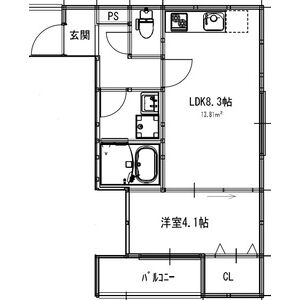 ジラフ吹田内本町の間取り図