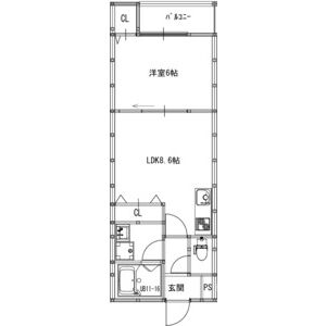 EIJU粉浜駅前の間取り図
