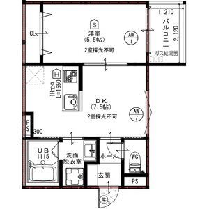 パレミヤビ香里西の間取り図
