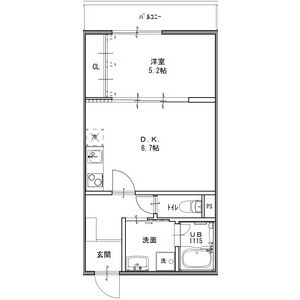 EIJU八尾本町の間取り図