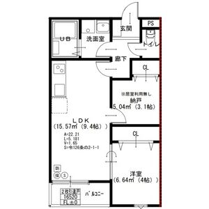 EIJU加島A(北側)の間取り図