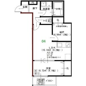EIJU加島A(北側)の間取り図
