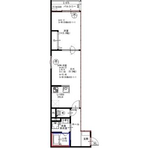 EIJU牧野駅前Aの間取り図