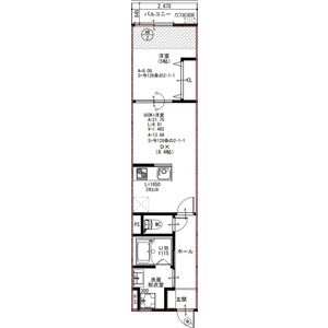 EIJU牧野駅前Aの間取り図