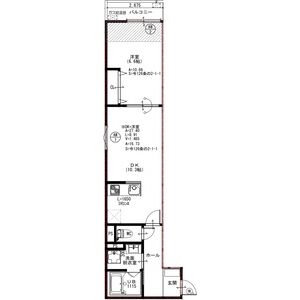 EIJU牧野駅前Aの間取り図