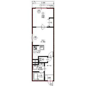 ウイング牧野駅前の間取り図