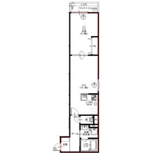 ウイング牧野駅前の間取り図