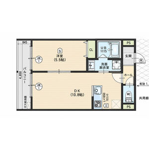 EIJU牧野駅前Bの間取り図