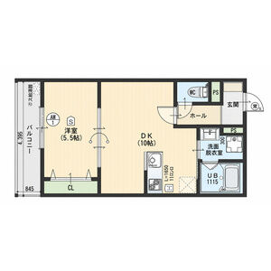 EIJU牧野駅前Bの間取り図