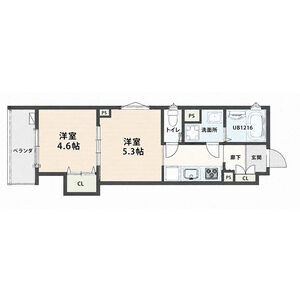 CASA CALMA 茨田大宮の間取り図