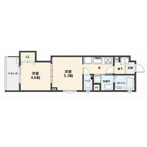 CASA CALMA 茨田大宮の間取り図