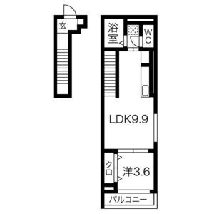 リベルテ逆瀬川の間取り図