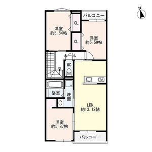 i Maison西昆陽の間取り図