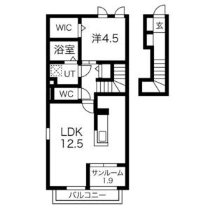 リヒト ヴィラ II棟の間取り図