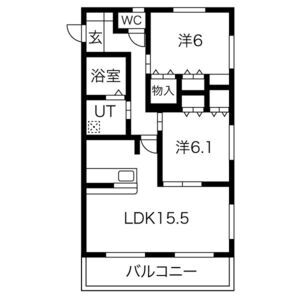グランソレーユの間取り図