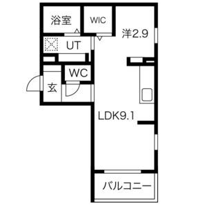 アジョーレ レジデンス JR西宮駅前の間取り図
