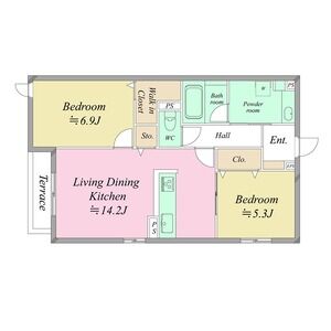 SunSky鳳西町の間取り図