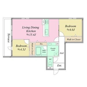 SunSky鳳西町の間取り図