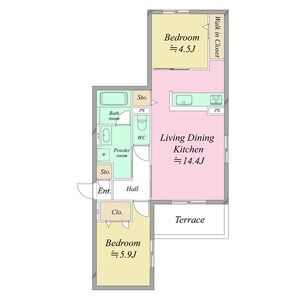 SunSky鳳西町の間取り図