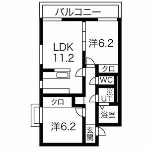 アサヒレジデンスの間取り図