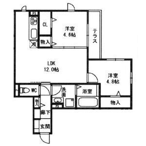ルコリーヌ三国ケ丘の間取り図