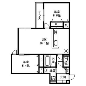 D-residence西野B棟の間取り図