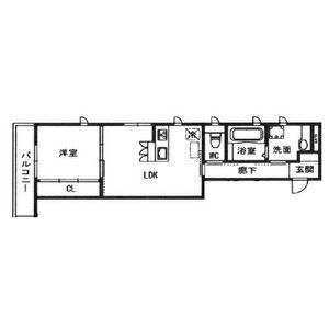 アーム御陵前の間取り図