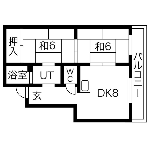 中の島三和ハイツ 画像6