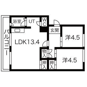 札幌西月寒団地1号棟 画像12