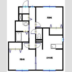 コンフォート高町IIの間取り図