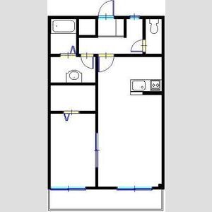 紫蘭の間取り図