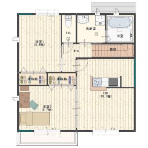 リエート余部A棟の間取り図
