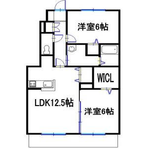 ハイツサンガーデンの間取り図