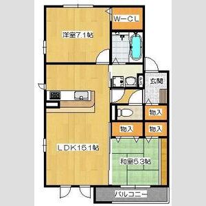 アビテ中津の間取り図
