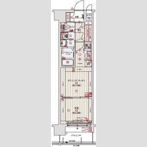レオンコンフォート梅田北の間取り図