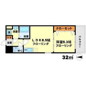 ライブガーデン江坂の間取り図