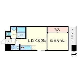 ライブガーデン江坂の間取り図