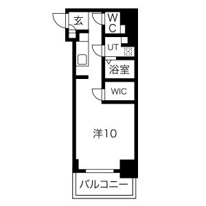 アスヴェル神戸元町IIの間取り図