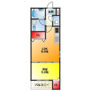 Chillway吹田元町の間取り図