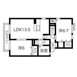 グランドール今里の間取り図
