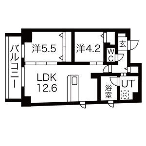 ルッソ烏丸五条の間取り図
